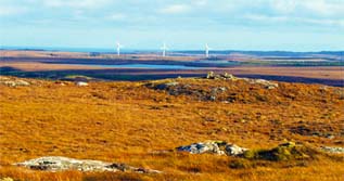 The Old and THe New - Pentland Road - Turbines - Isle of Lewis