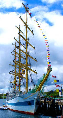 Russina Tall Ship visits Stornoway