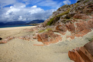 western isles luskentyre - Rocks on the beach
