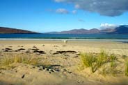 Luskentyre Beach - white Horse - Isle of Harris