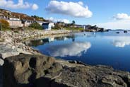 Reflections in the Water at the Tarbert Harbour - Western Isles photos