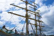 Western Isles Ship Sightings - The Masts on the Tall Ship - The Mir